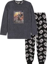 Grijs-zwarte fleece pyjama met 3D afbeelding van The Mandalorian STAR WARS 13-14 jaar 164 cm