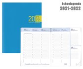 Brepols agenda - Schoolperiode 2021-2022 - Veneto-Flexi - Blauw - 17,1 x 22 cm