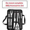 BBQ Accessoires – Barbecue Accessoires – BBQ Set – Keukengerei – RVS – 9 Delig – Zilver