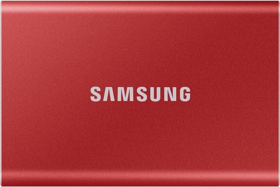 4. Samsung T7 Portable SSD 2TB rood