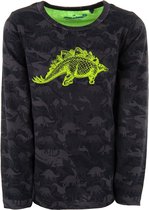 Stones and bones Stones & Bones Jongens Longsleeve Tshirt Skipper Stego Camu Black - 152