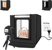 Puluz professionele fotostudio set – 80x80x80cm – 2x LED verlichting – 3 kleuren achtergronden – Fotostudio box draagbaar