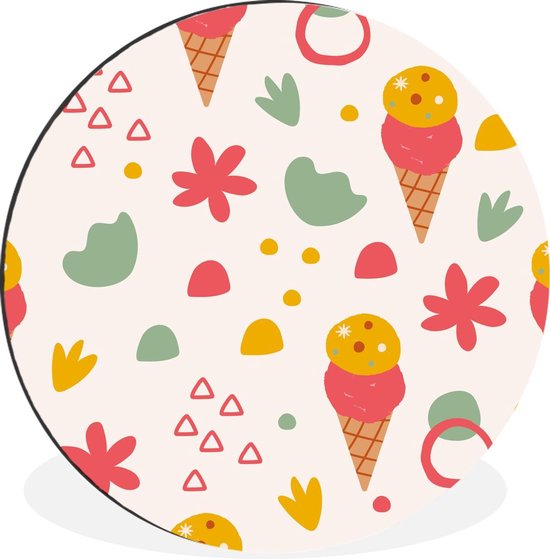 Wandcirkel - Aluminium - IJs - Design - Zomer - ⌀ 60 cm