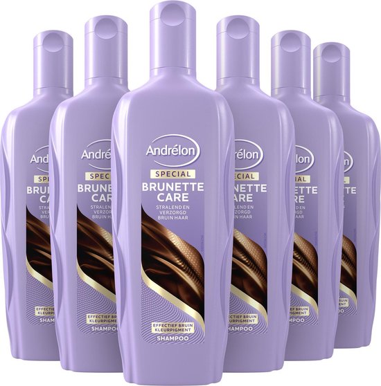 Andrélon Brunette Care Shampoo - 6 x 300 ml - Voordeelverpakking | bol.com
