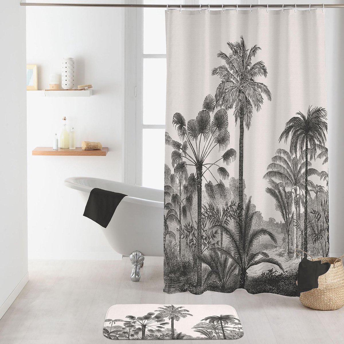 Livetti | Douchegordijn | Shower Curtain | 180x200 cm | Inclusief Ringen | Cocoty