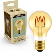 LED's Light LED Gloeilamp goud E27 - Dimbaar - Klassieke lichtbron - Extra warm wit