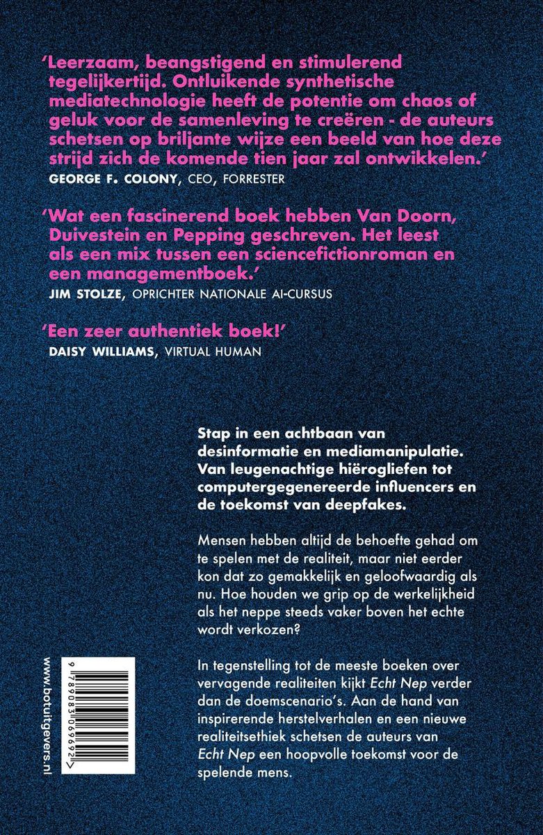 Echt nep - back cover