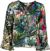 DEELUXE Bloes met franjes en tropische print ARIANA Print Jungle