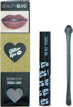 Beauty Blvd Glitter Lips Cocoa Loco 3 Piece Gift Set: Gloss Bond 3.5ml - Glitter 3g - Lip Brush