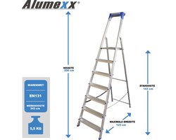 Alumexx Huishoudtrap 7 treeds