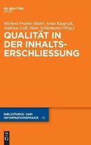 Qualitat in der Inhaltserschliessung