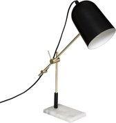 Tafellamp - Bureaulamp - marmer - goud - zwart - 40CM