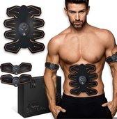 8 Pads Abs Stimulator Buikspiertrainer - USB oplaadbaar - EMS Sixpack trainer voor mannen & vrouwen om thuis te trainen - Met 8 pads in plaats van 6 - CE gecertificeerd