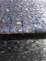 Hoogwaardig Transparant Tafellaken - Tafelzeil - Tafelkleed - Doorschijnend - Dessin met reliëf - Soepel - Afwasbaar - Rechthoekig – 140cm x 300cm - Stones
