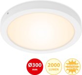 Briloner Leuchten - LED opbouwlamp, plafondlamp 21W, 3.000 K, rond, wit Ø30cm