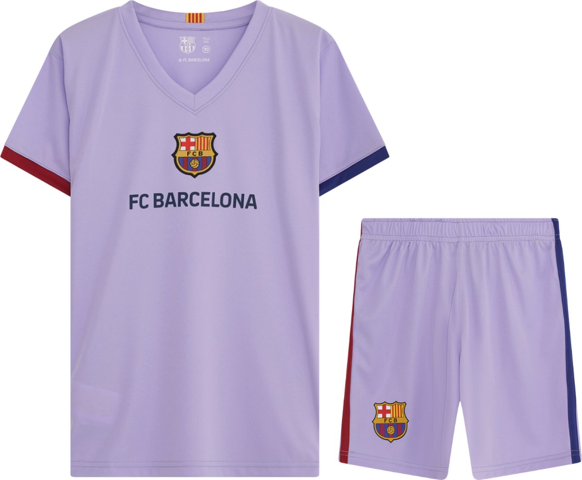 FC Barcelona uit tenue 21/22 - voetbalkleding kids - officieel FC Barcelona fanproduct - Barca voetbaltenue - maat 140