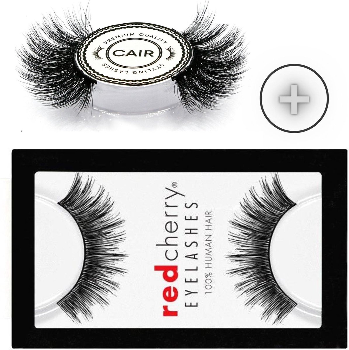 Red Cherry Marlow & CAIRSTYLING CS#203 - Premium Professional Styling Lashes - Set of 2 - Wimperverlenging - Synthetische Kunstwimpers - False Lashes Cruelty Free / Vegan