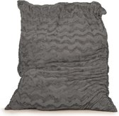 Drop & Sit Zitzak Bont - Donkergrijs - 130 x 150 cm - Voor Binnen