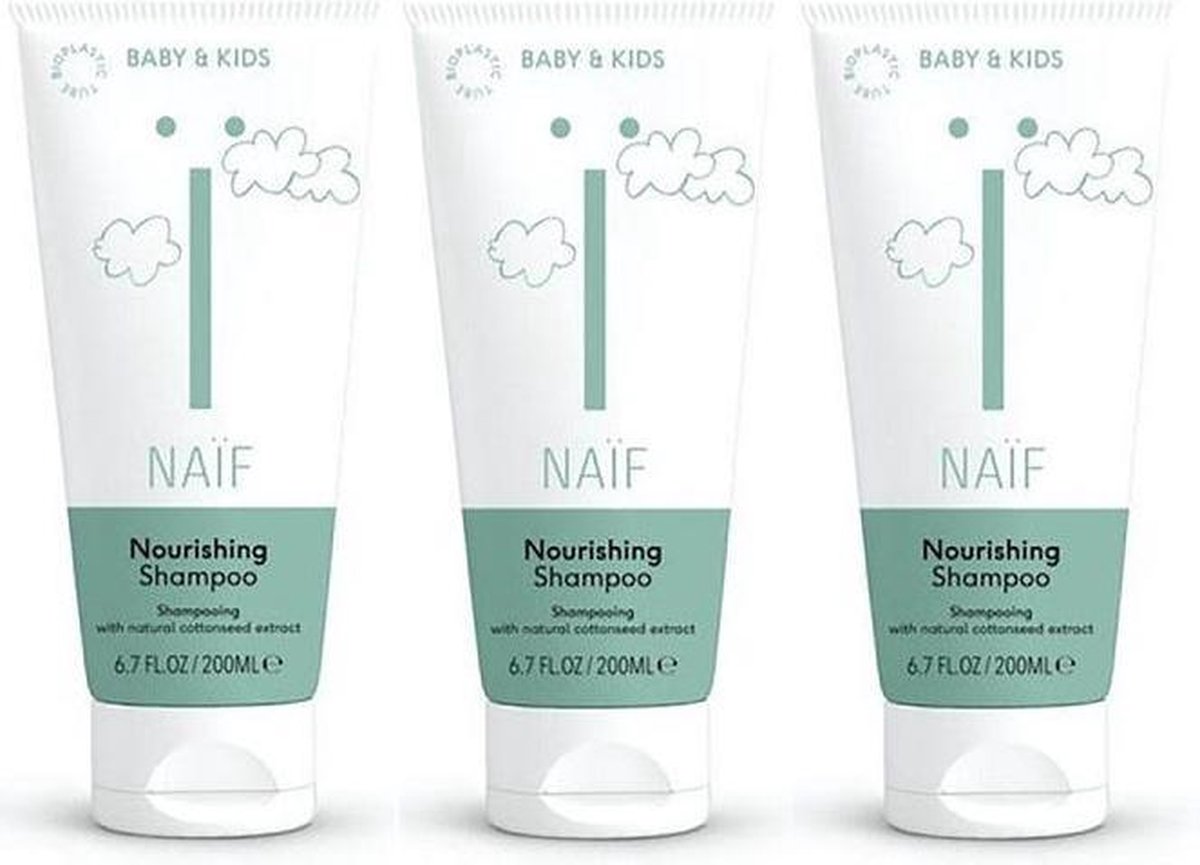 Naïf Baby Nourishing Shampoo 3x200ml