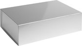 Cadeaudoos ZILVER, 35x25x10cm (5 stuks)