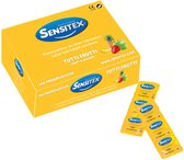 Sensitex Tutti Frutti - Condooms met Smaak - 144 stuks - Aardbei, Appel en Banaan