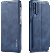Luxe Telefoonhoesje voor Samsung Galaxy A70 | Hoogwaardig Leren Bookcase | Luxe Uitstraling | Flip Case | Portemonnee | Blauw