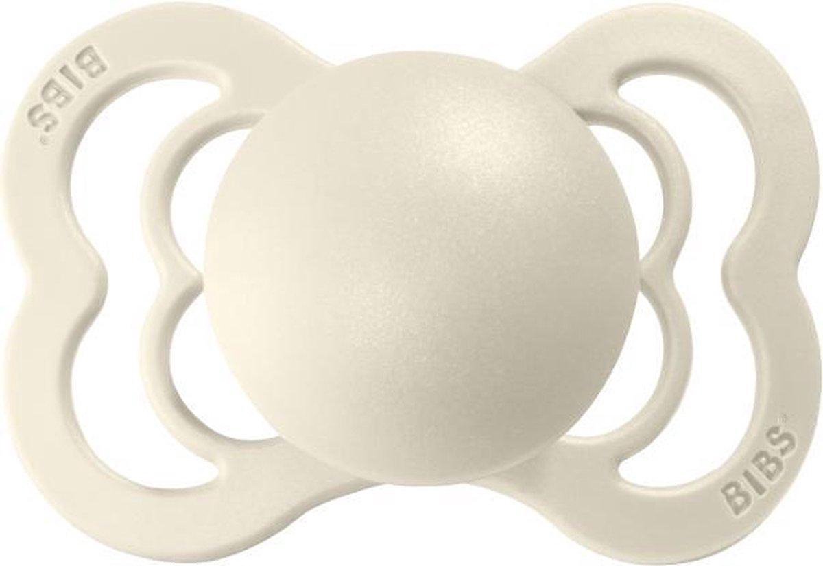 Goedkoopste BIBS supreme speen | ivory | natuurrubber | T1 0-6 maanden