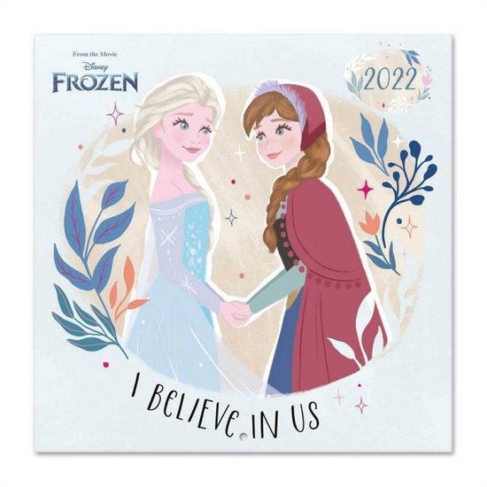 Frozen kalender 2022-Disney-tekenfilm-Anna-Elsa-formaat 30x30cm  bol.com