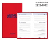 Brepols agenda - Schoolperiode 2021-2022 - Rainbow - Rood - 9 x 16 cm