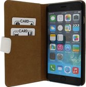Apple iPhone 6/6s Plus Hoesje - Mobilize - Slim Wallet Serie - Kunstlederen Bookcase - Wit - Hoesje Geschikt Voor Apple iPhone 6/6s Plus