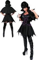 Zwart vampierskostuum voor vrouwen - Verkleedkleding - Large