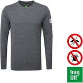 BugOff - insectwerende heren T-Shirt grijs