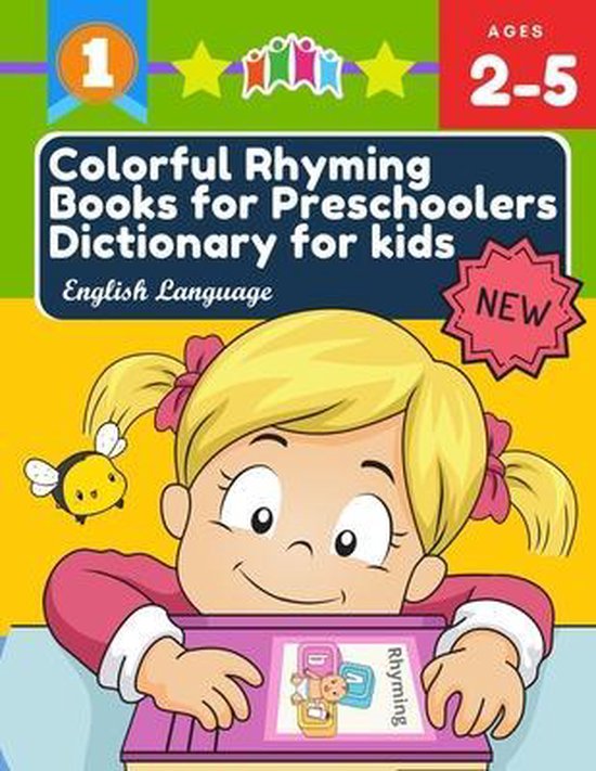 Colorful Rhyming Books for Preschoolers Dictionary for kids English