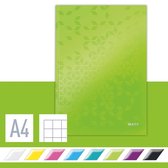 Leitz WOW A4 Notitieboek - Geruit - FSCÂ® Gecertificeerd - Groen