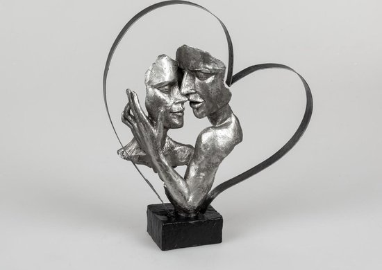 Femme - Homme - Sculpture - Argent - à pied - 32cm - Amour | bol.com