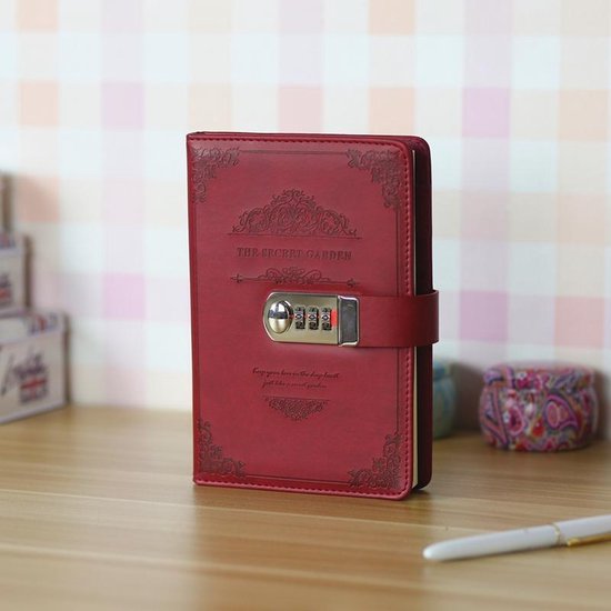 Luxe Vintage Persoonlijk Geheim Dagboek Met Codeslot - Notebook Met Geheime  Code Slot... | bol.com