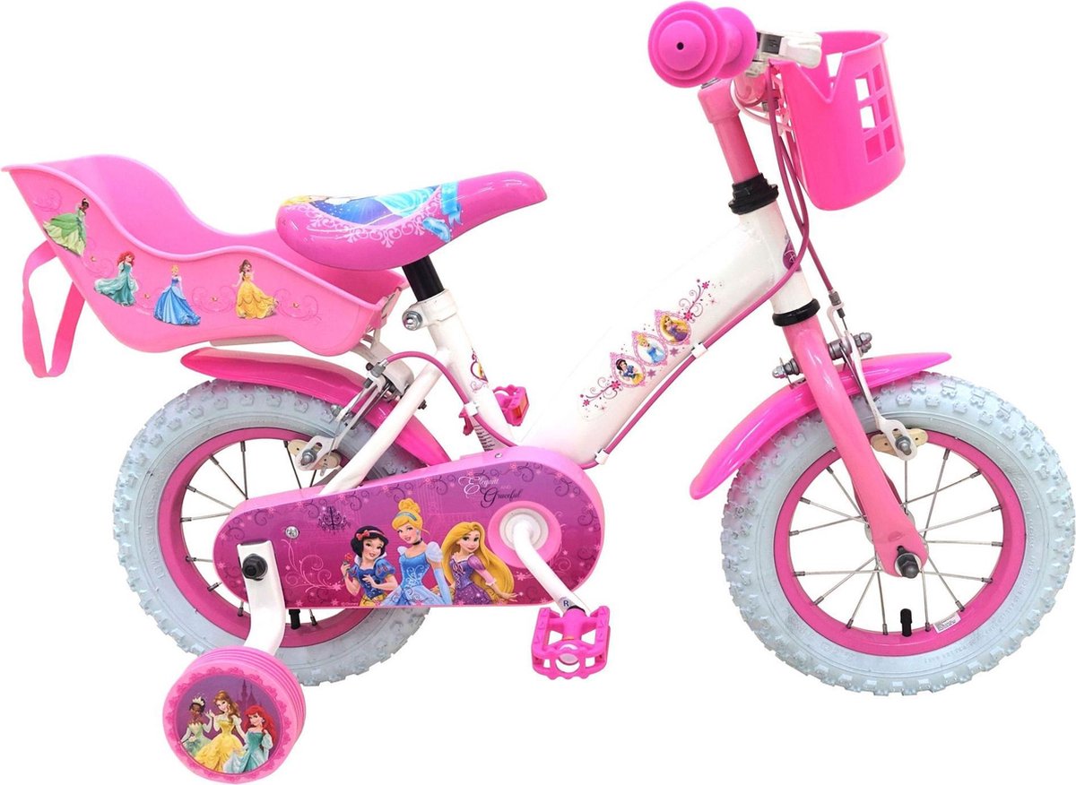 Disney Princess Kinderfiets - Meisjes - 14 inch - Roze - twee handremmen |  bol.com