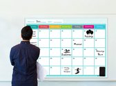 Brute Strength - Magnetisch Weekplanner whiteboard (5) - 91 x 67 cm - Planbord - Familieplanner - Gezinsplanner - To Do Planner- Extra groot formaat