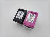 KATRIZ® REMAN inkt geschikt voor 1x HP302XL Zwart + 1x HP302XL kleur (2stuks) | - Met chip