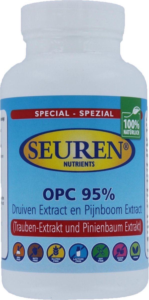 Seuren Nutrients OPC 95% | Resveratrol | 200 Capsules