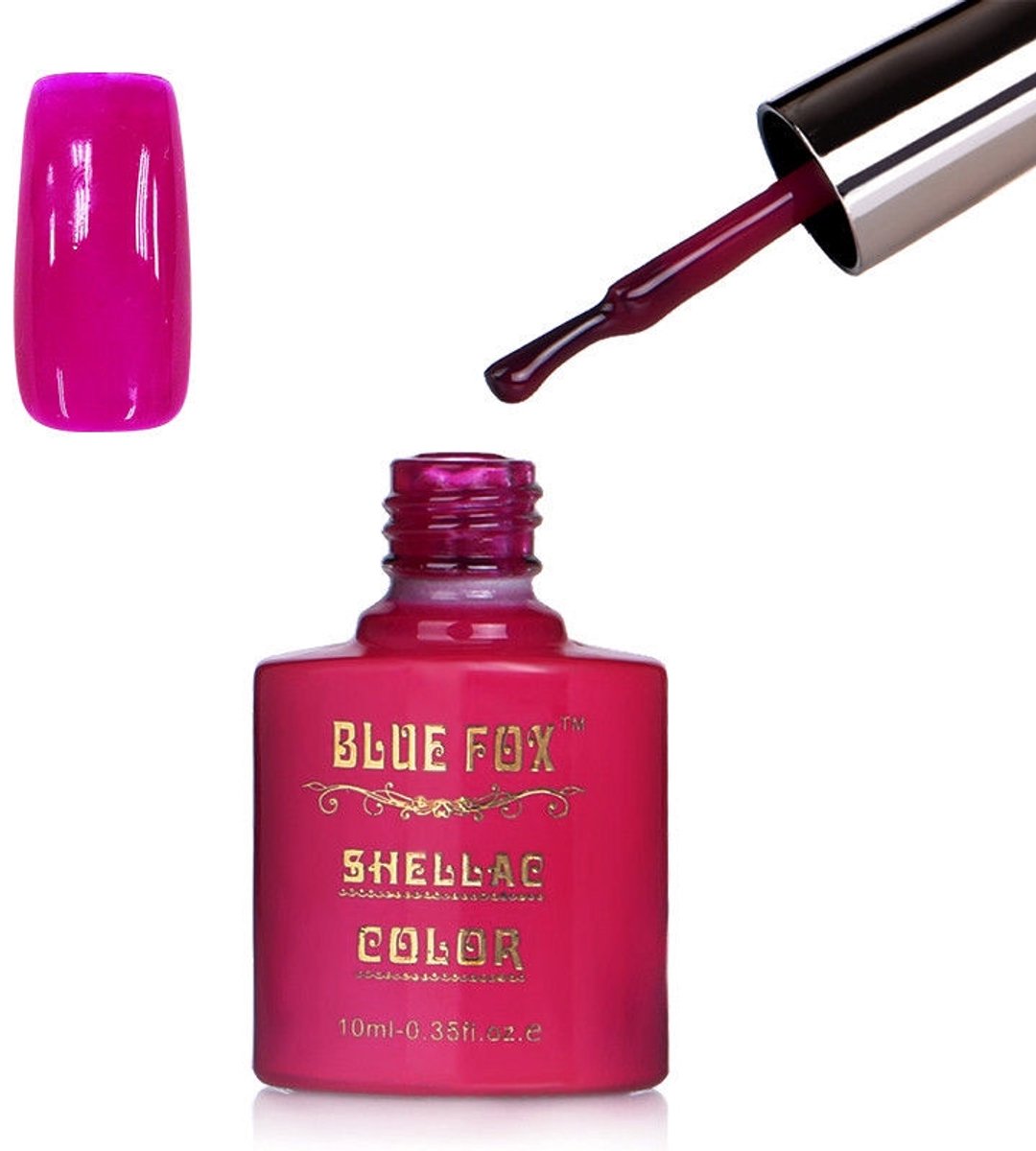 Blue Fox Charm Pink Gelnagellak