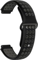 Siliconen bandje - Sportbandje - Garmin Forerunner 220/230/235/620/630/735XT - Black Gray