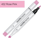 Stylefile Marker Brush - Rose Pink - Hoge kwaliteit twin tip marker met brushpunt