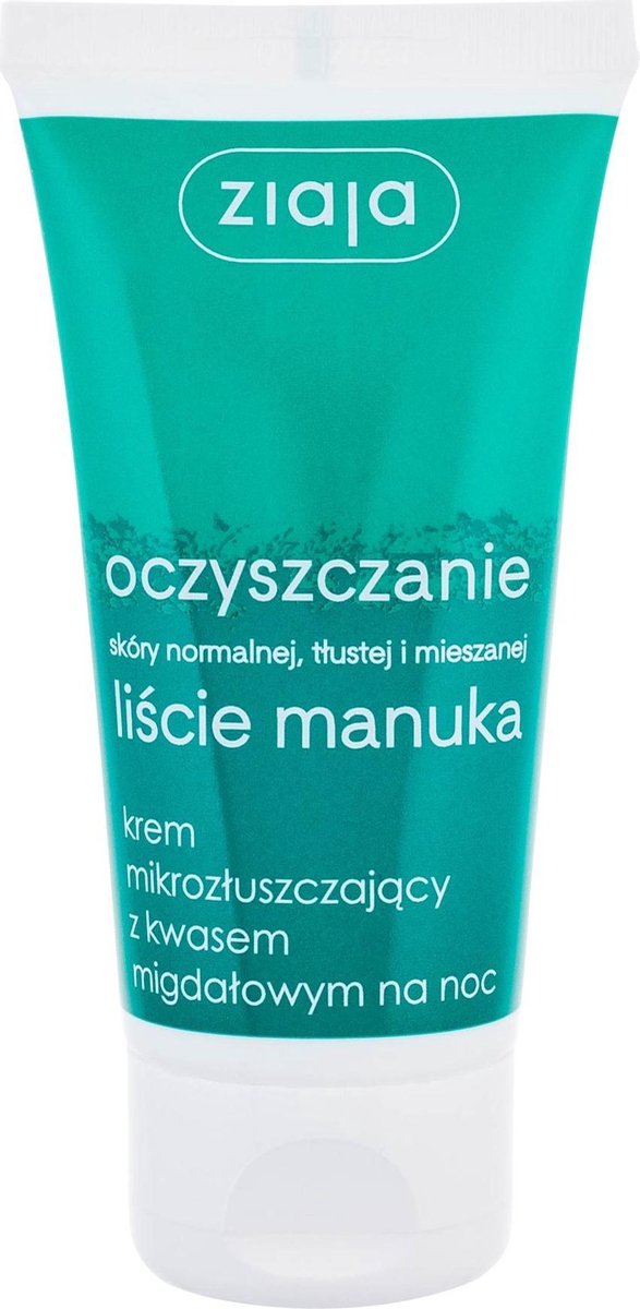 ZIAJA_Li?cie Manuka Oczyszczanie krem mikroz?uszczaj?cy z kwasem migda?owym na noc 50ml