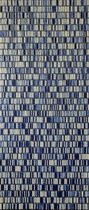 Sun-arts vliegengordijnen Deurhor mix cr�me - donkerblauw - blauwvlam