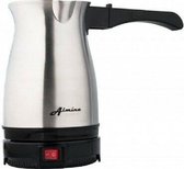 Almina Electric Cezve Koffiezetapparaat Espressomachine Mokka 800 Watt Zilver