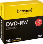 Intenso 4201632 DVD-RW disc 4.7 GB 10 stuk(s) Slimcase Herschrijfbaar