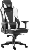 LC Power King - E-Sports - Game stoel - Ergonomisch - Bureaustoel - Verstelbaar - Racing - Gaming Chair - Zwart / WIt