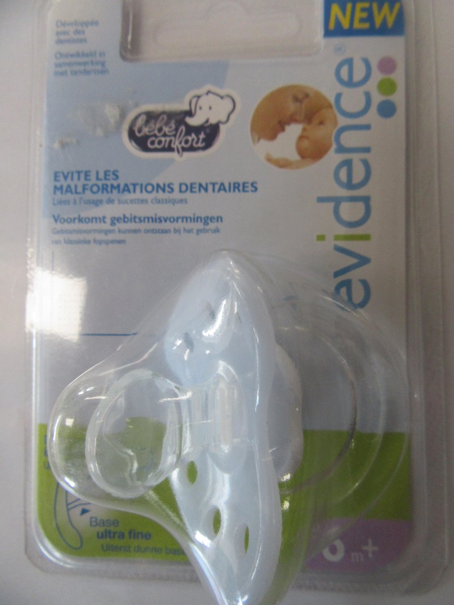 Goedkoopste fopspeenset van 2stuks bebe confort evidence 6m