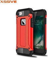 Hard Back Tough Cover voor Apple iPhone 7 - Anti Shock - Rood